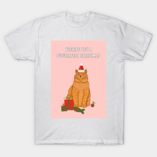 Ginger Cat Lovers Puuurrfect Christmas T-Shirt